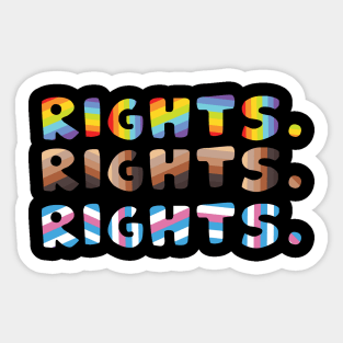 Rights For Gay LGBT Sticker